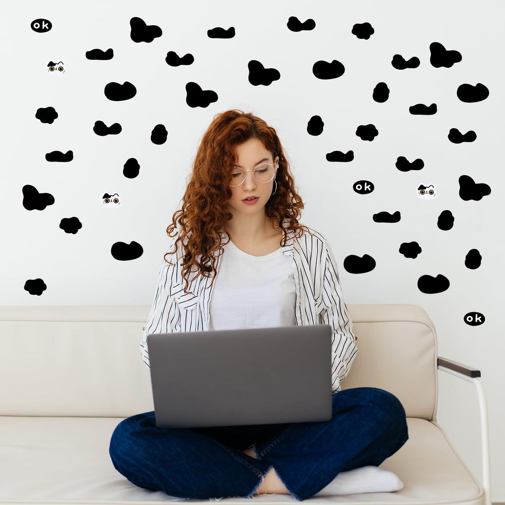 LXUEJIE cow print decals add rustic charm to home and vehicles
