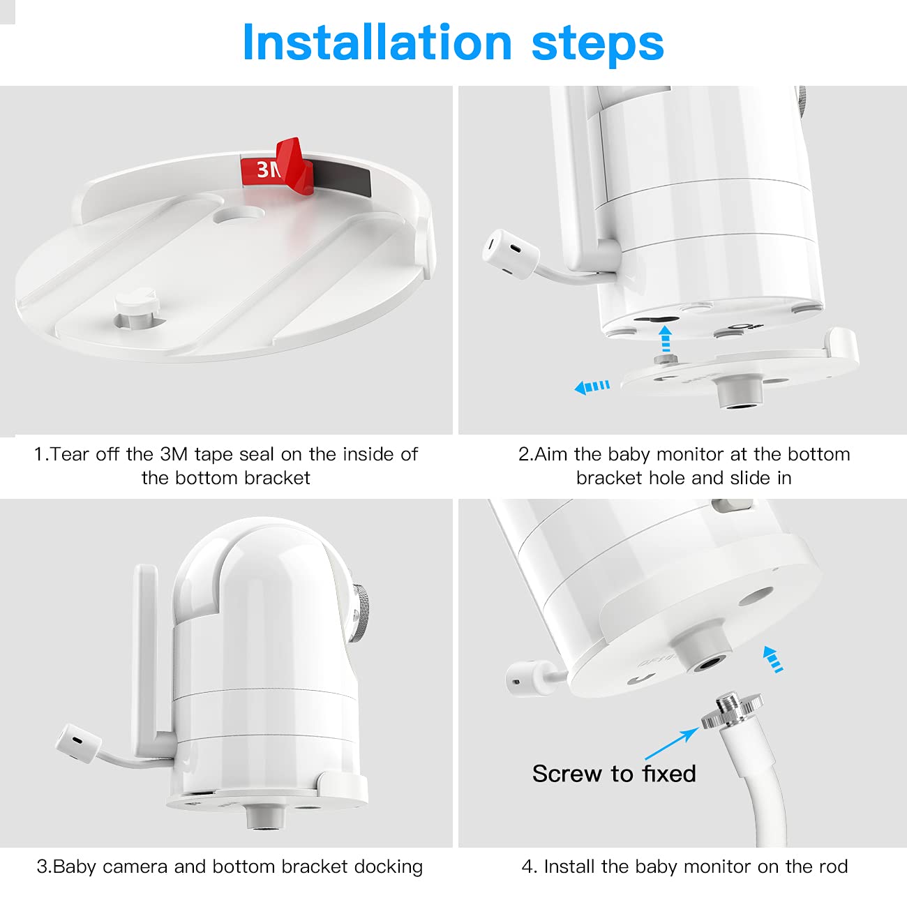 Portable clip-on design for crib setups