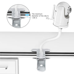 Secure no-drill clamp keeps devices steady without wall damage