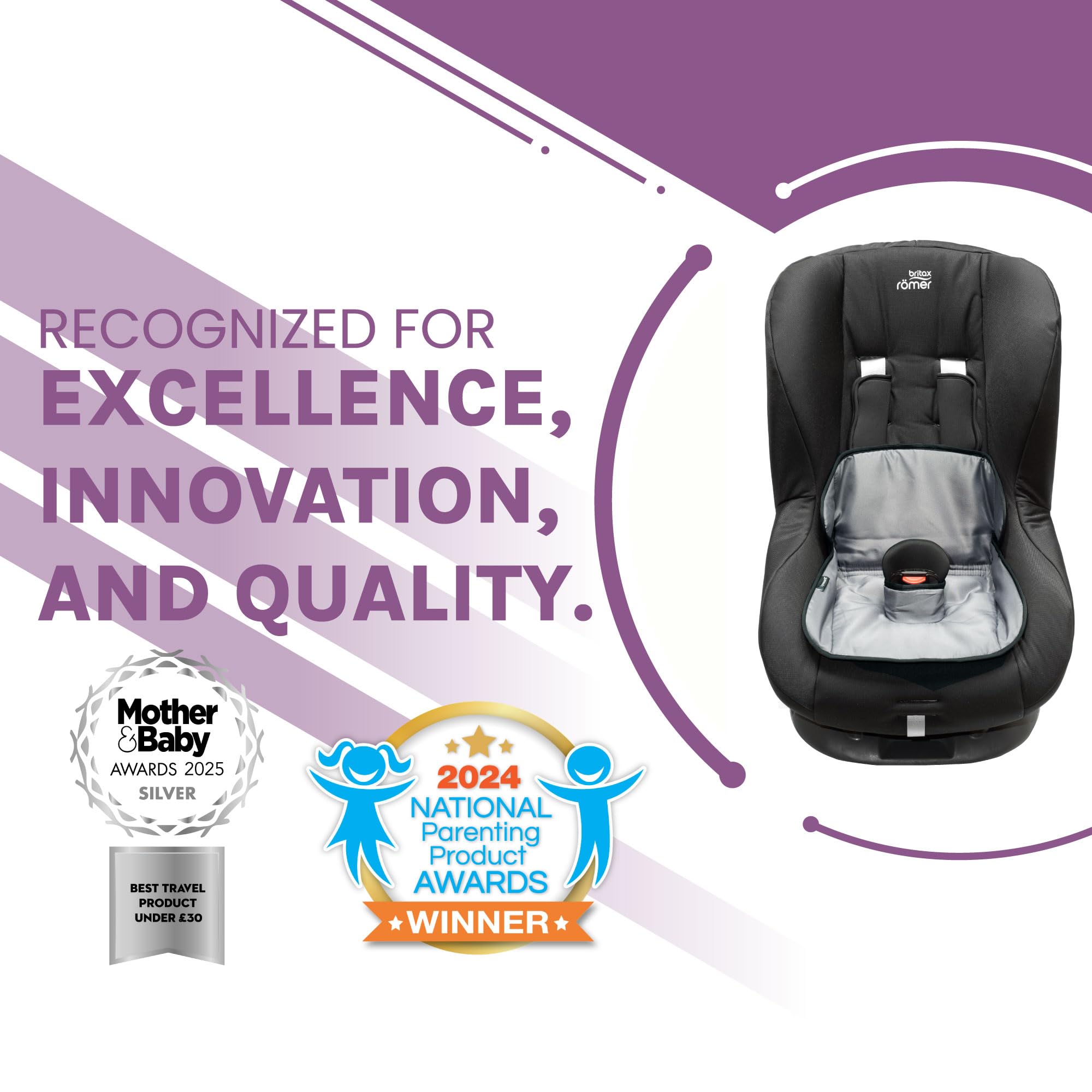 Lynmark award-winning car seat protector praised by parents.