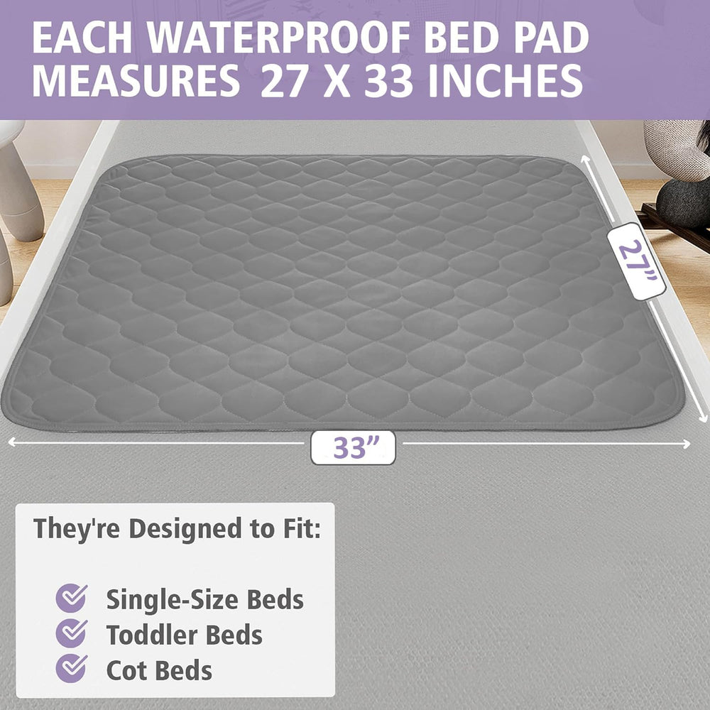 Lynmark pad's waterproof under-layer keeps the mattress dry overnight.