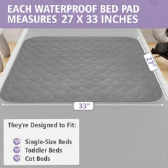 Lynmark pad's waterproof under-layer keeps the mattress dry overnight.