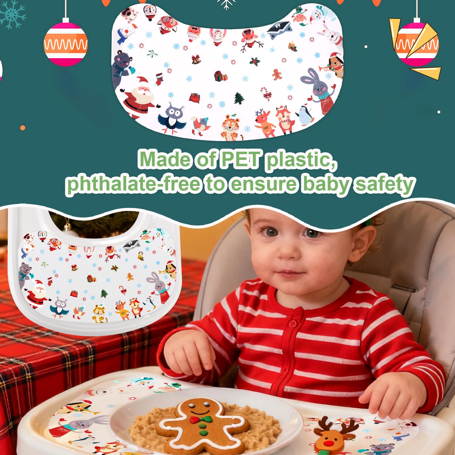 Lyreh peanut-shape tray suction baby-mealtime adds practicality and festive flair