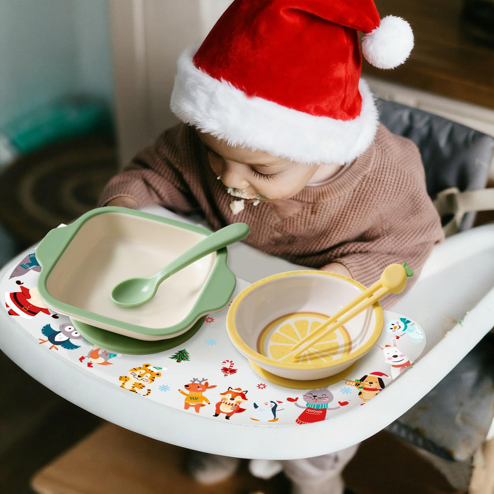 Lyreh peanut-shape tray suction Christmas tree enhances holiday vibe and prevents slips