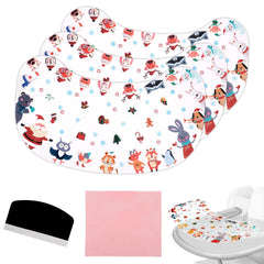 Lyreh peanut-shape tray suction Santa Claus keeps bowls steady at mealtime