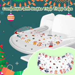 Lyreh peanut-shape tray suction snowman offers cute design and steady toy placement