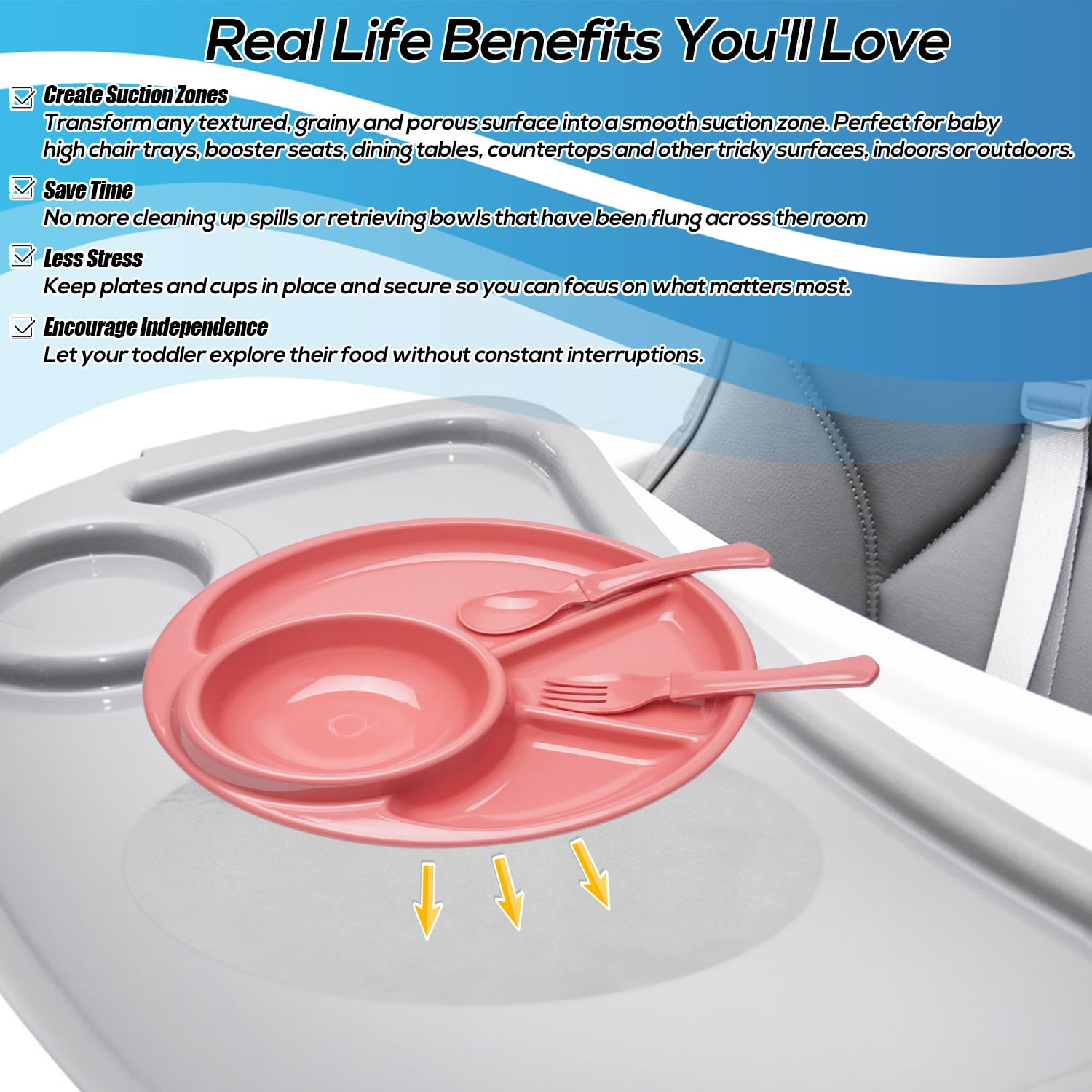 Lyreh suction sticker scraper included for easy prep and fit.