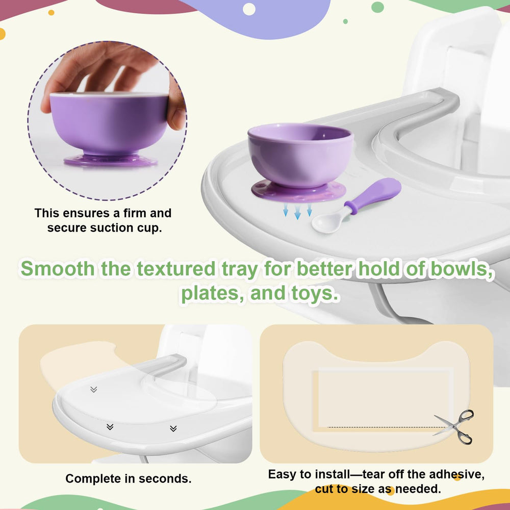 Lyreh suction stickers offer center coverage to keep items in place