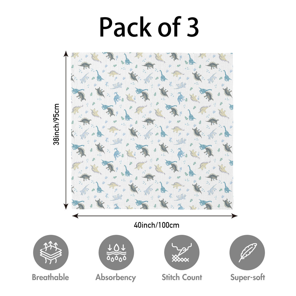 LYRICHOM BABY 38x40 inch swaddle close-up emphasizes breathable thin fabric.
