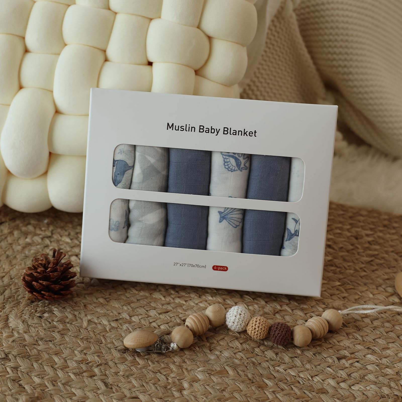 LYRICHOM BABY gift-ready burp cloths make a thoughtful baby shower present.