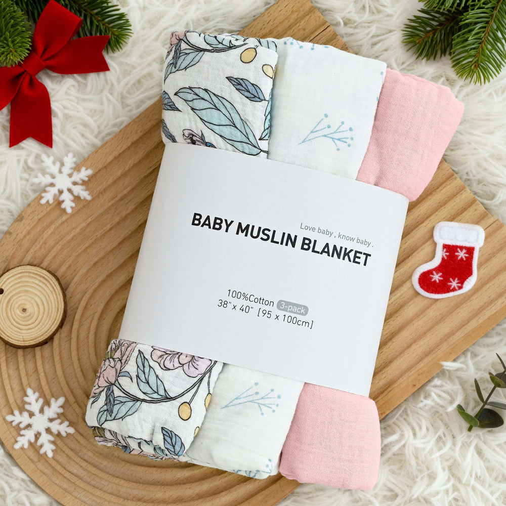 LYRICHOM BABY machine-washable muslin swaddle, easy-care for busy parents.