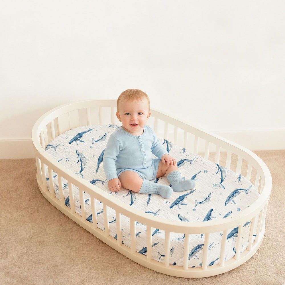 Ideal baby registry gift—durable, soft muslin sheets.