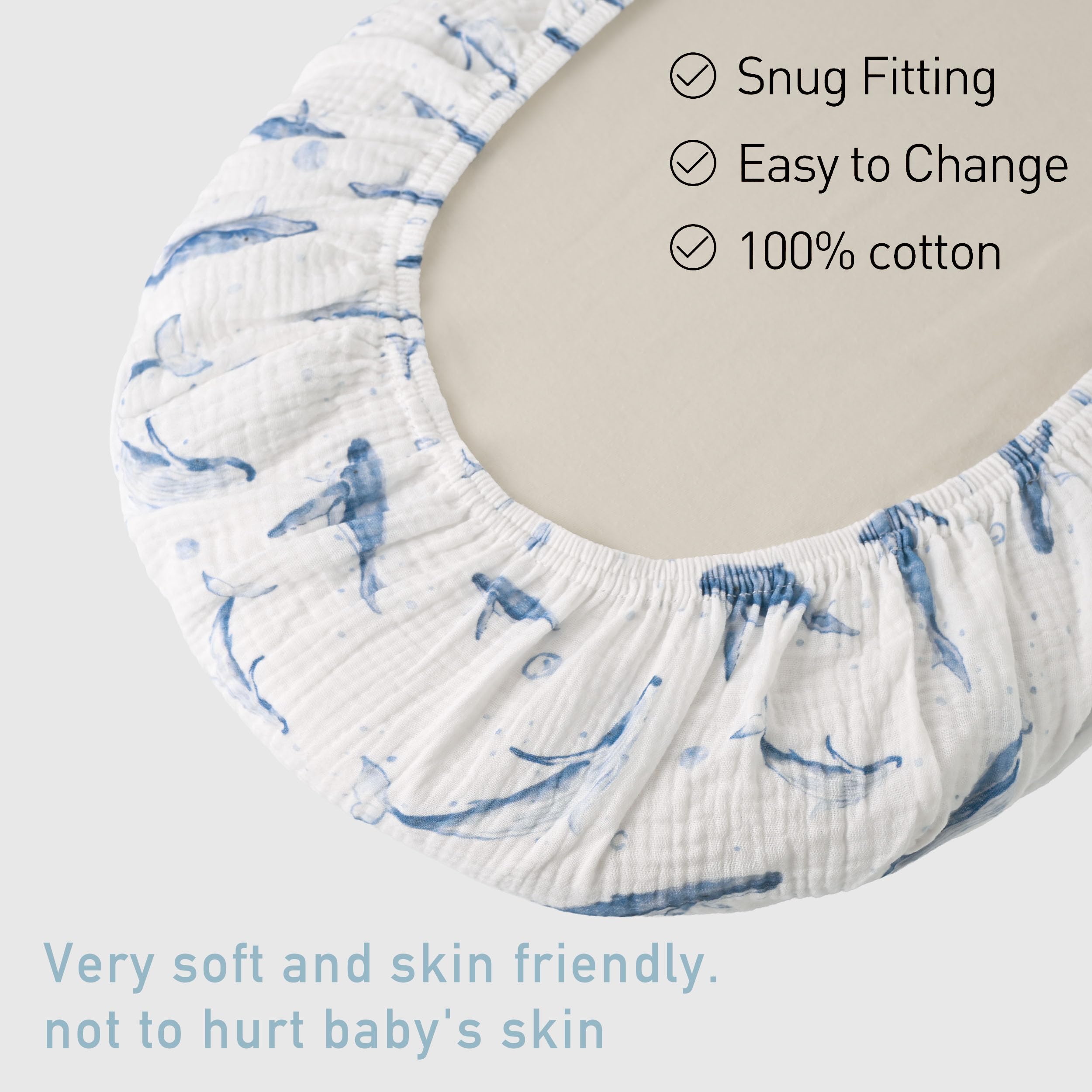 Two unisex colors included for easy baby outfit matching.