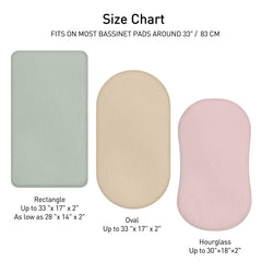 LYRICHOM BABY universal fit sheet for oval, rectangle, and hourglass margins