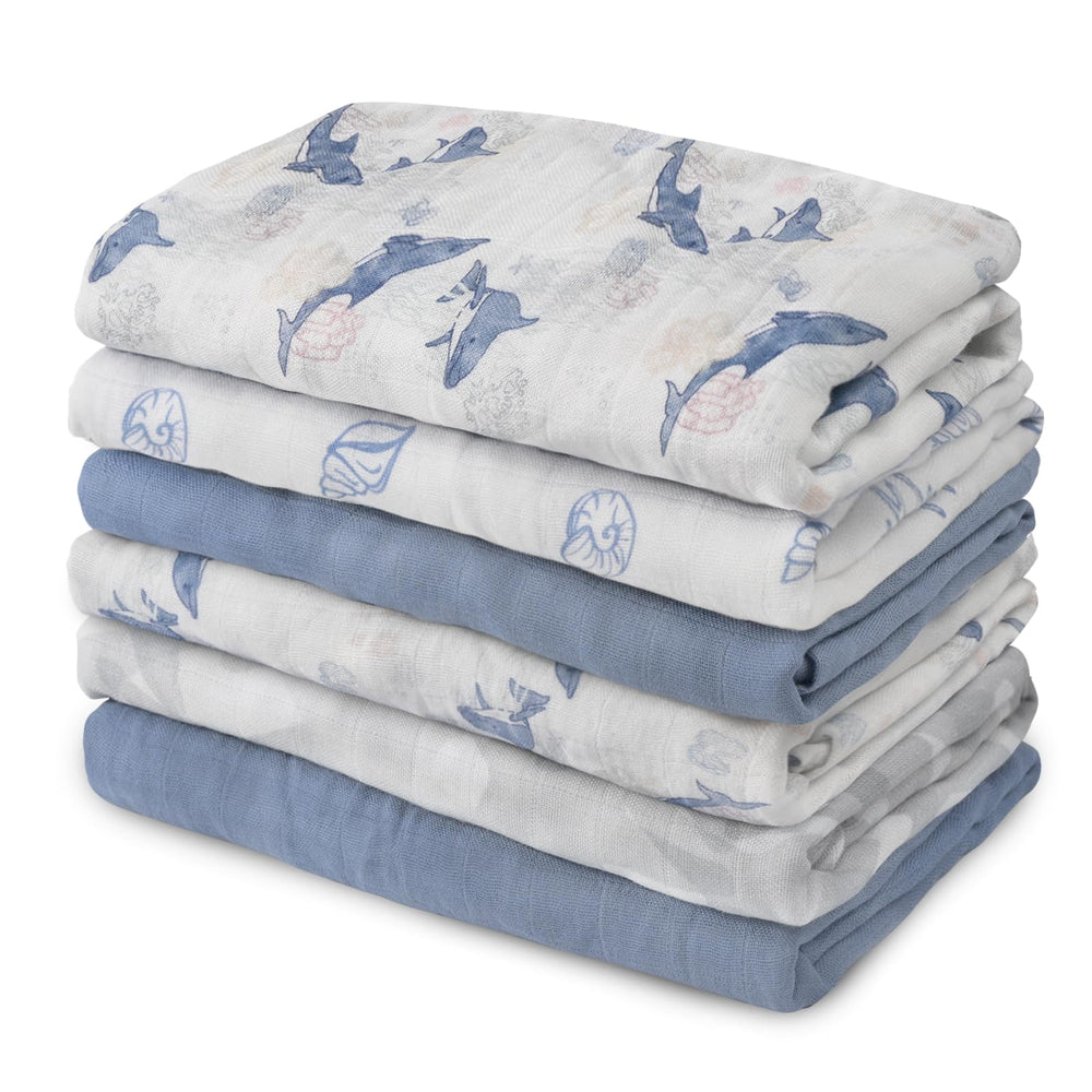 LYRICHOM BABY muslin burp cloth 27x27 for ultra-soft protection during feeds.