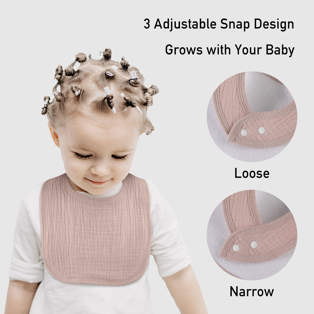 LYRICHOM BABY bib back shows durable two-layer construction