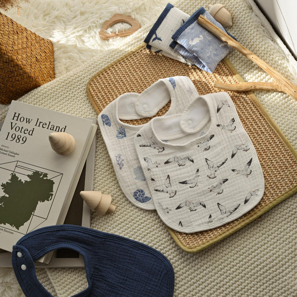 LYRICHOM gift-ready bib set ideal for baby showers
