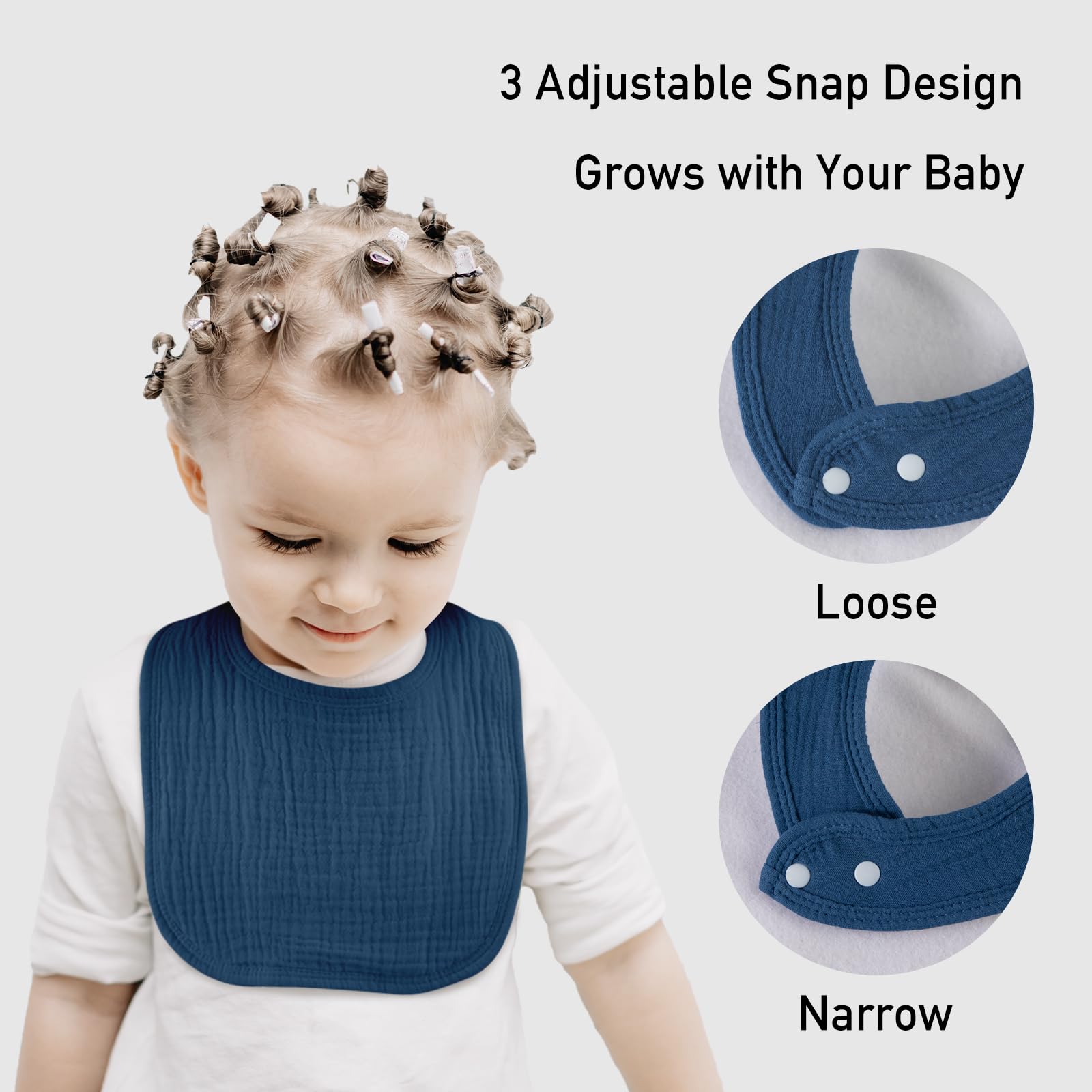 LYRICHOM bib is machine washable for everyday reuse