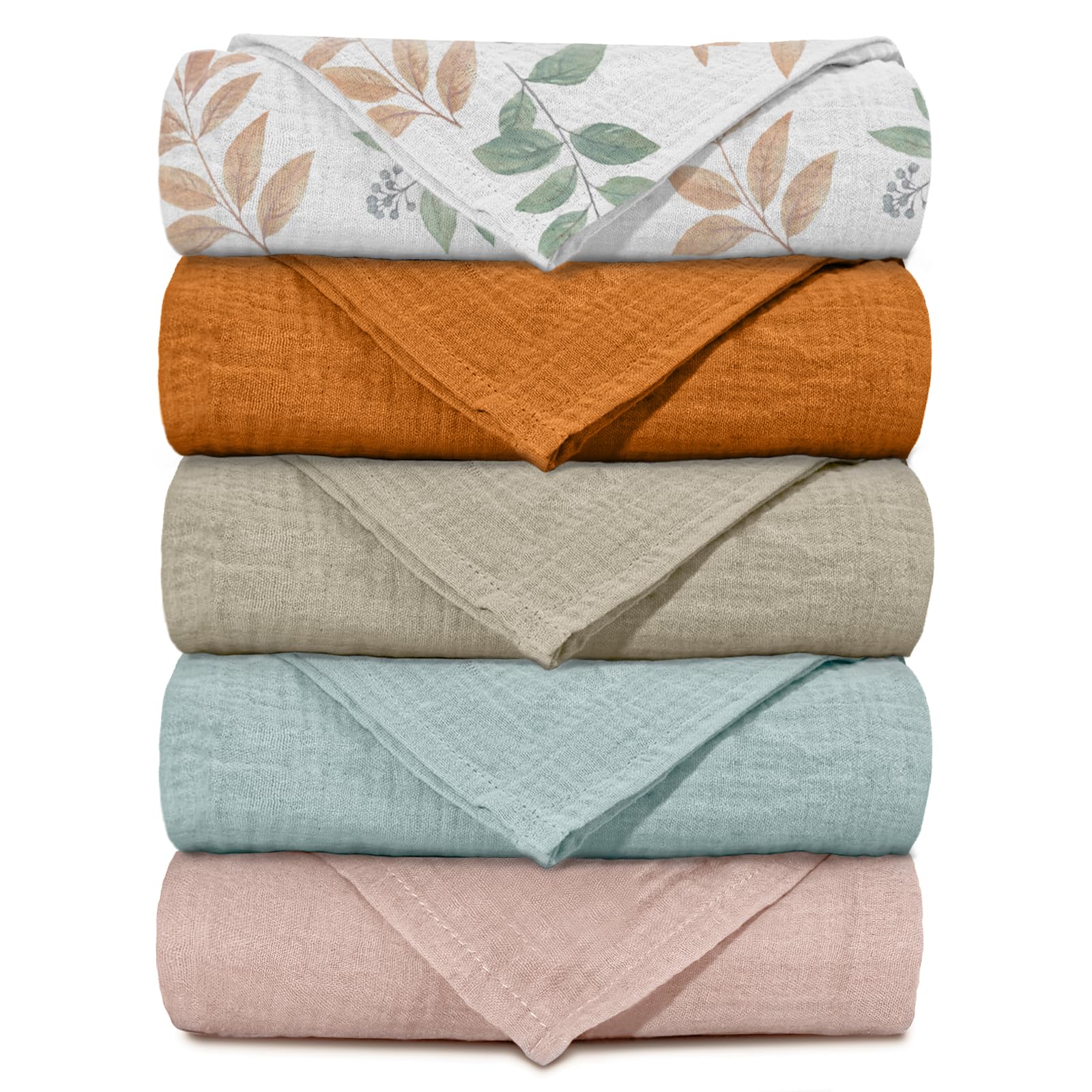 LYRICHOM Baby muslin swaddle blanket soft texture with gentle touch benefits