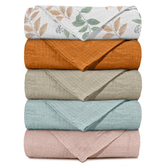LYRICHOM Baby muslin swaddle blanket soft texture with gentle touch benefits