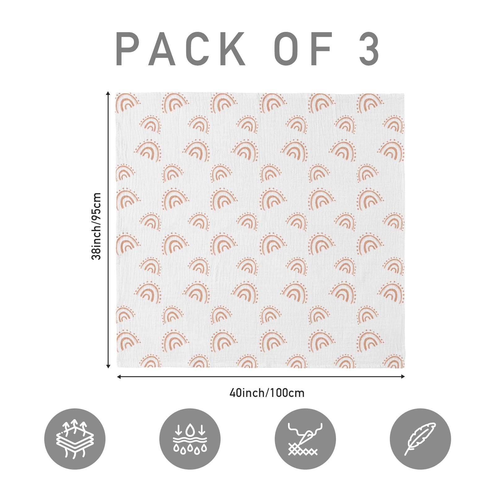 LYRICHOM BABY muslin swaddle blanket used as stroller cover during outings