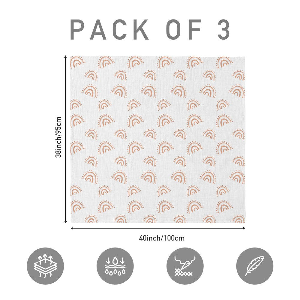 LYRICHOM BABY muslin swaddle blanket used as stroller cover during outings