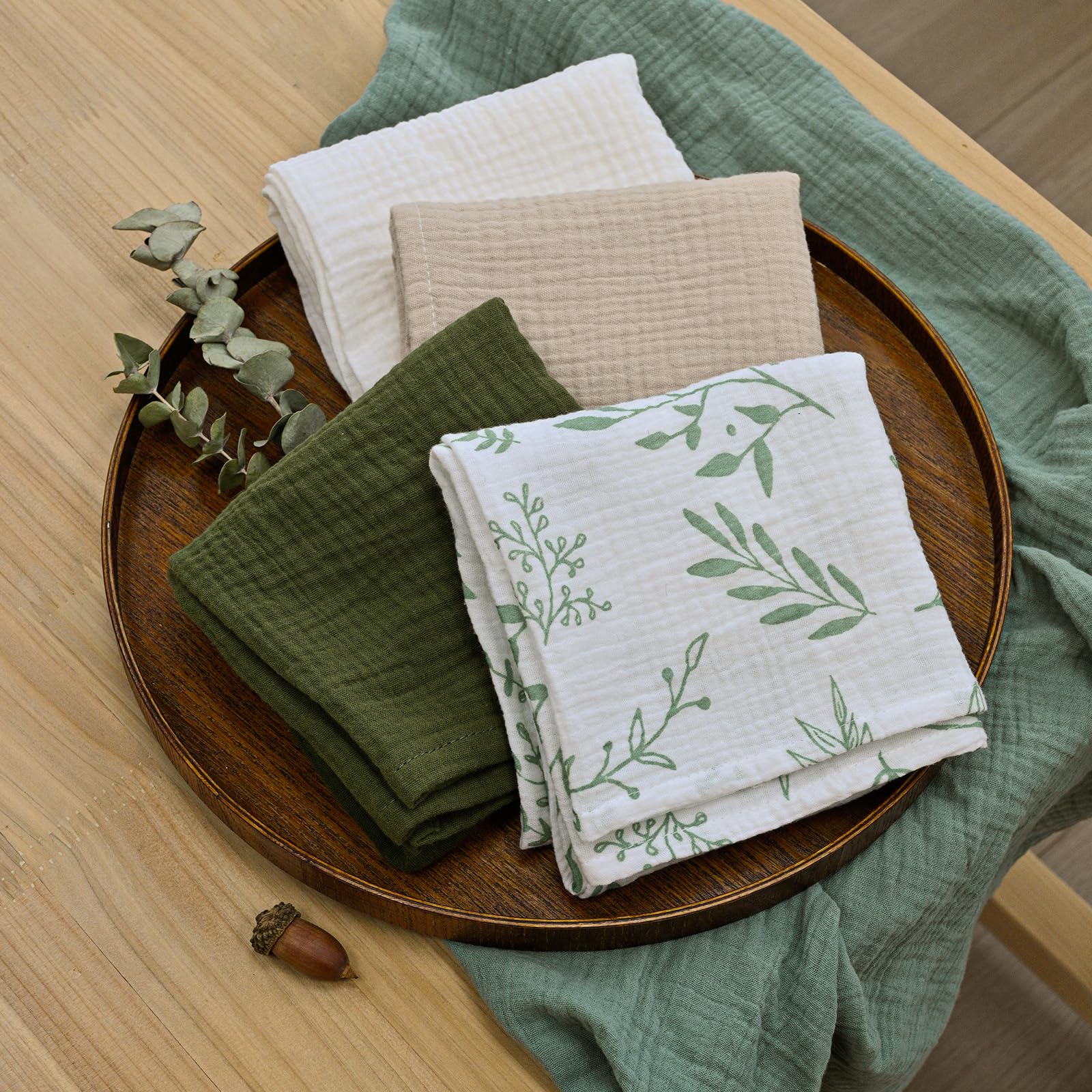 LYRICHOM BABY soft muslin closeup highlights gentle touch against skin.