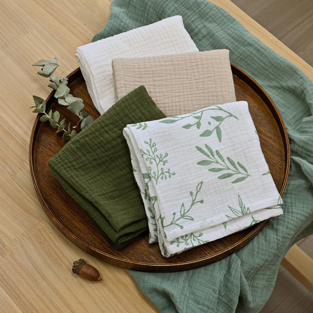 LYRICHOM BABY soft muslin closeup highlights gentle touch against skin.