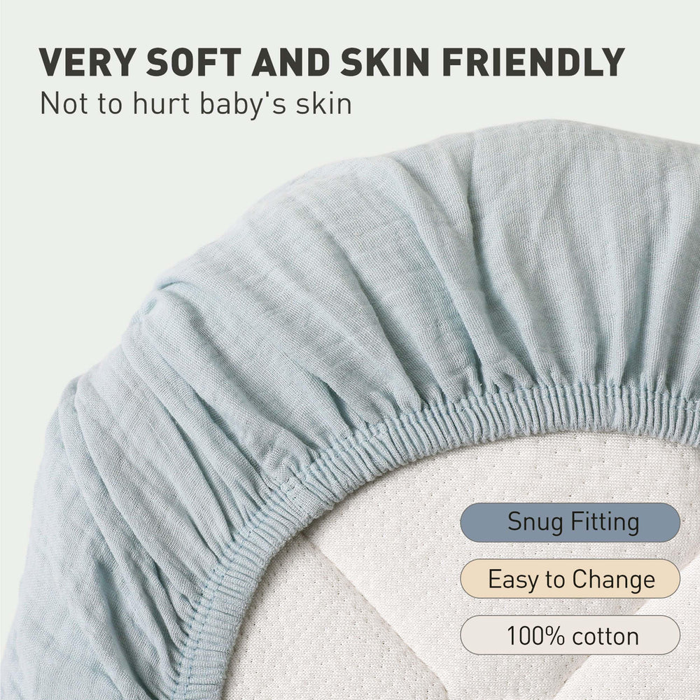 LYRICHOM BABY soft muslin cotton touch for gentle baby skin.