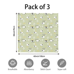 LYRICHOM BABY swaddle used as nursing cover for discreet feeding.