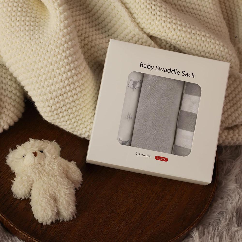 LYRICHOM BABY machine washable swaddle sack that fades less with washing.