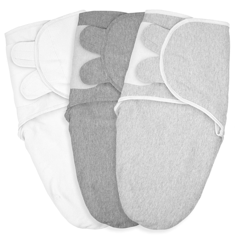 LYRICHOM BABY swaddle sacks 3-pack shown together for easy newborn sleep solution