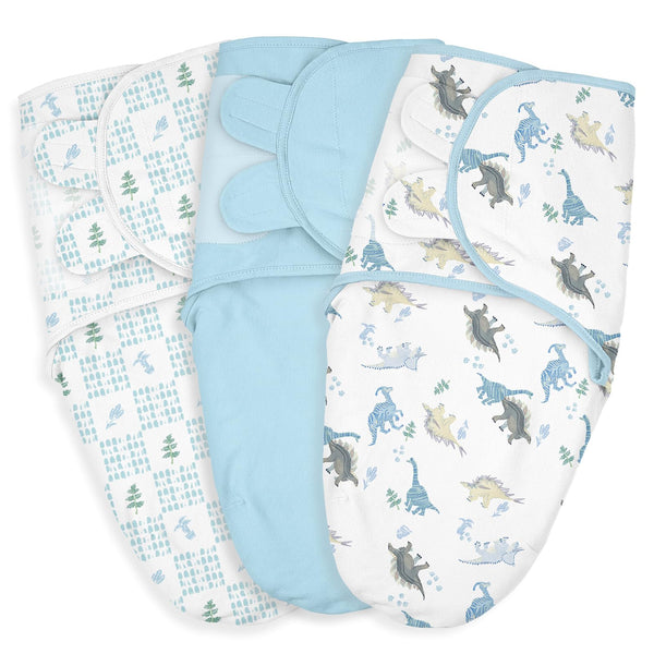 LYRICHOM BABY swaddle sacks triple-pack packaging for easy newborn essentials.