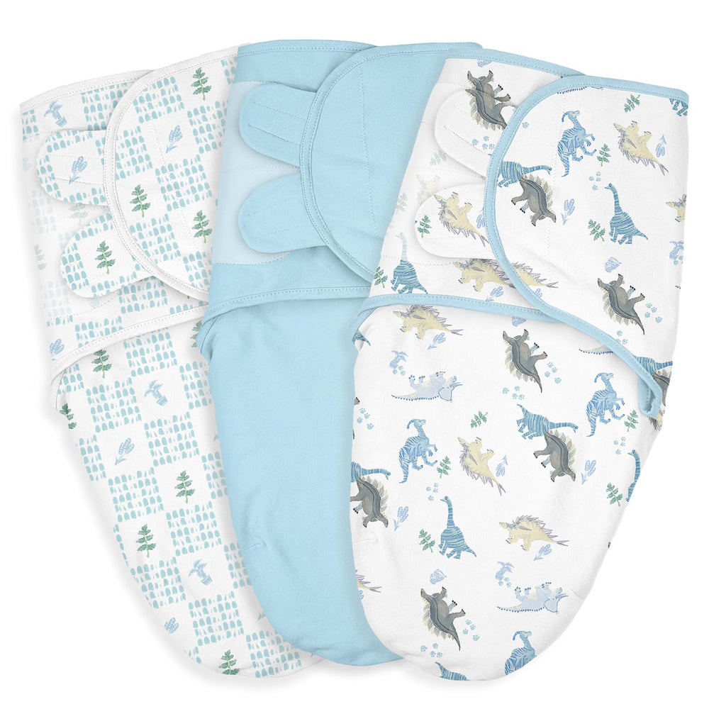 LYRICHOM BABY swaddle sacks triple-pack packaging for easy newborn essentials.