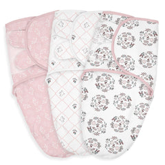LYRICHOM BABY swaddle sacks front view with birds and branches pattern for newborn comfort