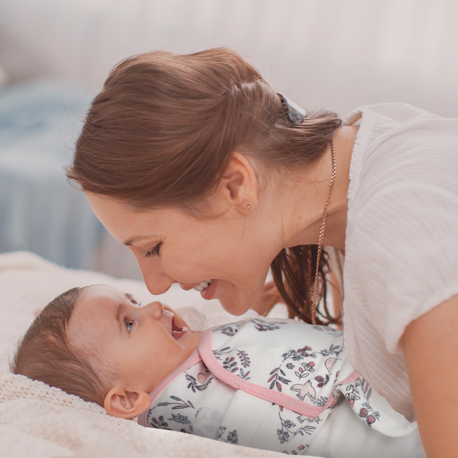 LYRICHOM BABY swaddle sacks soft organic cotton closeup for skin-friendly comfort