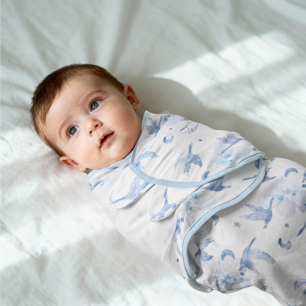 LYRICHOM BABY three-pack swaddle sacks simplify newborn care for busy parents.