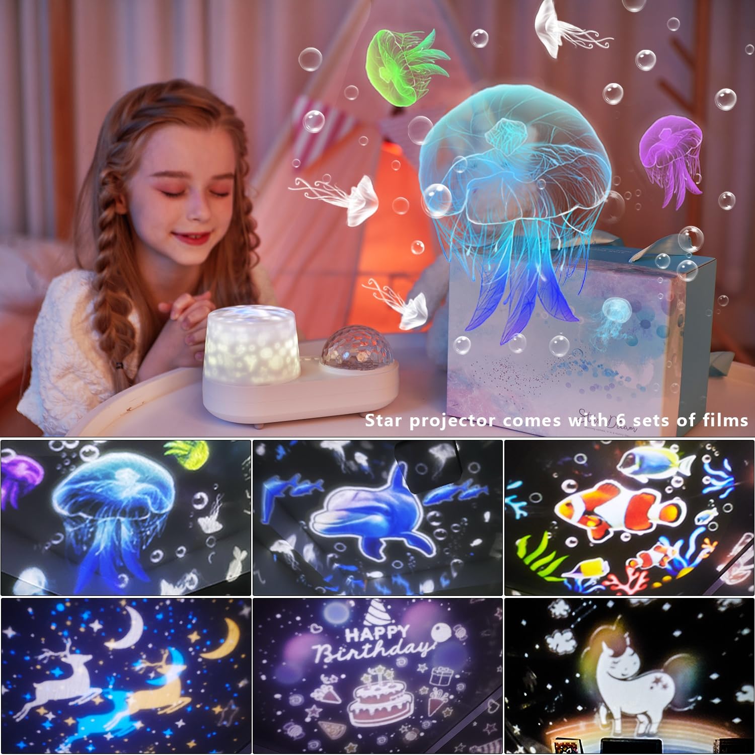 LytRdIt Clownfish projection brings colorful underwater scenes to playtime.