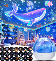 LytRdIt star projector casts a dreamy ceiling scene for kids' rooms.