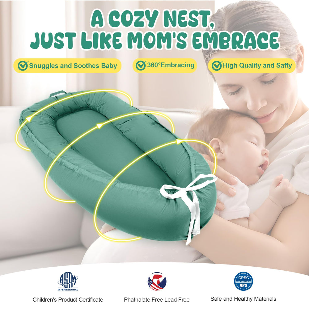 Lzhuanmi Baby Lounger Cover with adjustable drawstring for growing babies