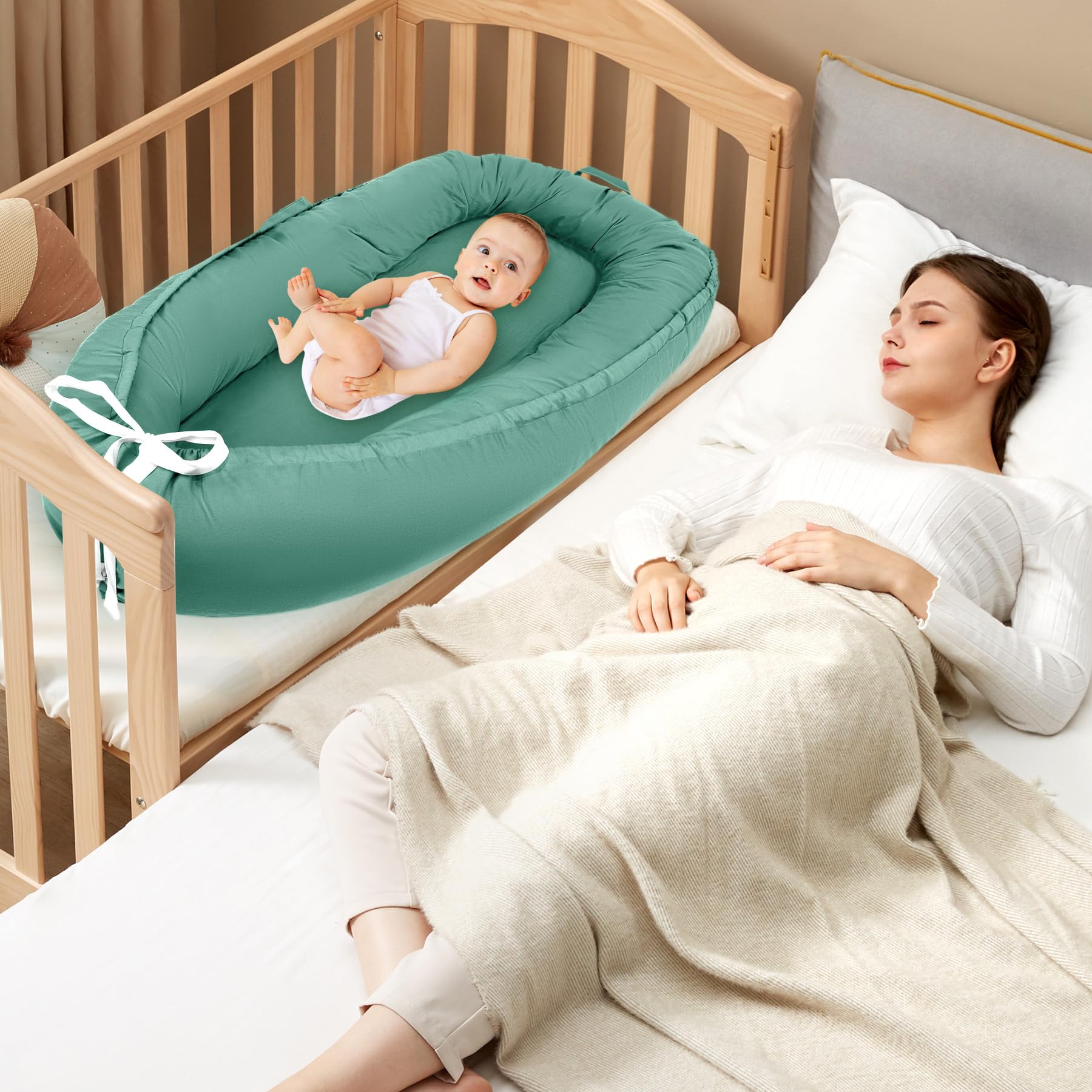 Lzhuanmi Baby Lounger Cover is certified safe for baby use