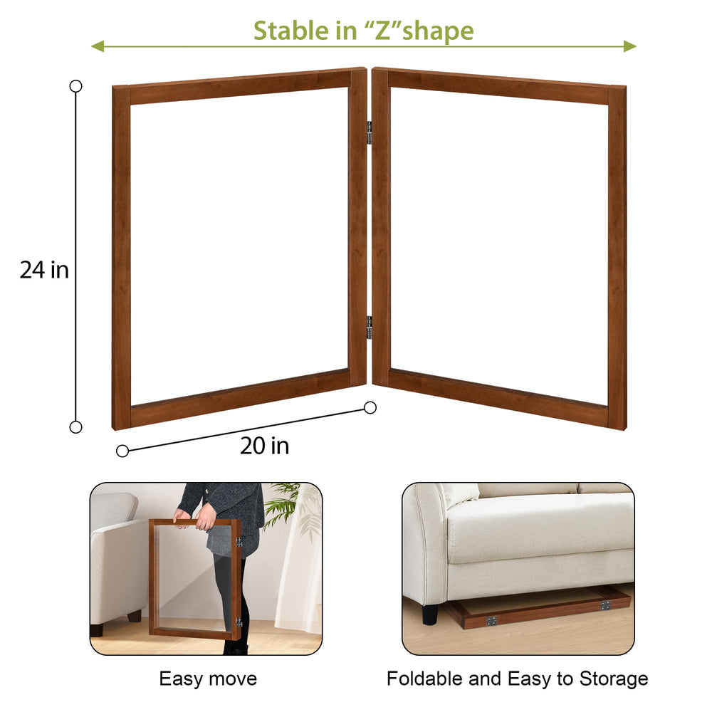 LZRS cherry finish hardware adds style while creating safe boundaries.