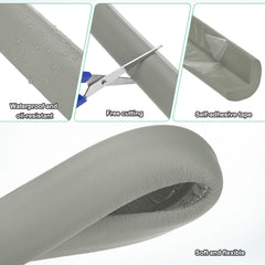 M METERXITY corner guard gray top view shows adhesive edge coverage.