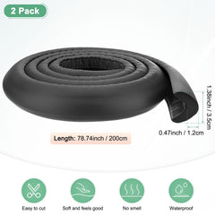 L-shaped corner guard by M METERXITY in black for edge protection