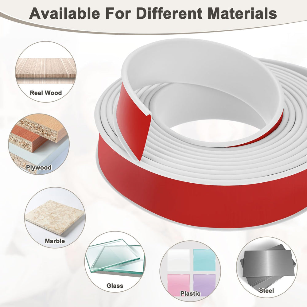 Self-adhesive edge trim simplifies DIY cabinet updates