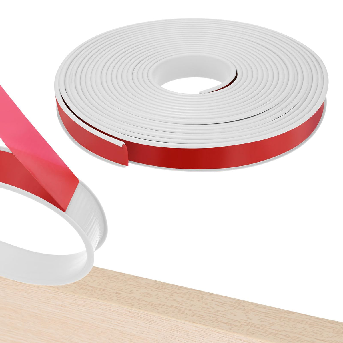M METERXITY U-Shape edge banding close-up protecting desk edges from wear