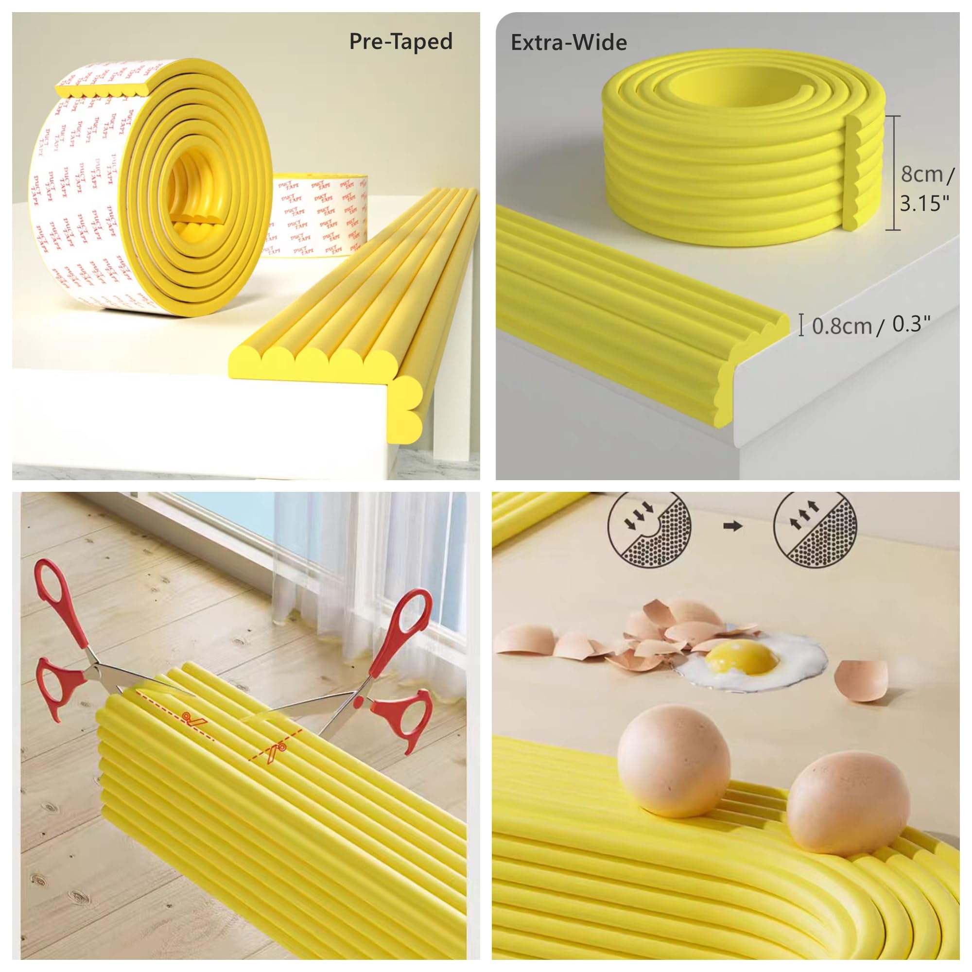 M2cbridge corner guard yellow cushions playroom furniture edges safely
