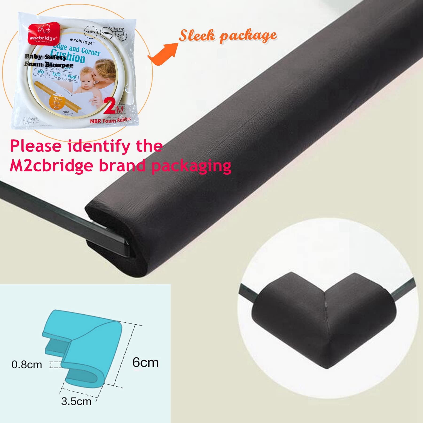M2cbridge corner protector foam protects nursery furniture corners during play