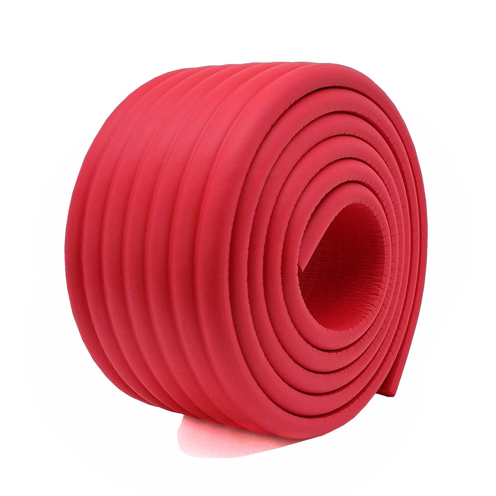M2cbridge edge guard foam red protects table corners from impact.