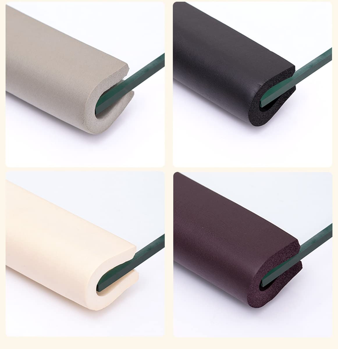 Packaging shows two edge guards and double-sided tape